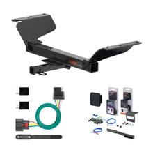 2018 GMC Terrain Excluding diesel Curt 1-1/4" Class 2 Trailer Tow Hitch + 5-Flat Wiring Kit Tow Boat/Utility Trailer with Surge Brakes 12201
