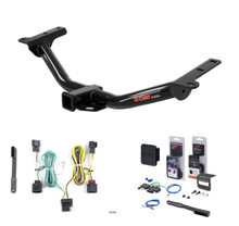 2012 - 2020 Dodge Journey Curt 2" Class 3 Trailer Tow Hitch + 5-Flat Wiring Kit Tow Boat/Utility Trailer with Surge Brakes 13201
