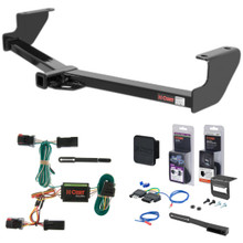 96 - 00 Dodge Caravan Excluding Stow 'n Go Curt 1-1/4" Class 2 Trailer Tow Hitch + 5-Flat Wiring Kit Tow Boat/Utility Trailer with Surge Brakes 12094