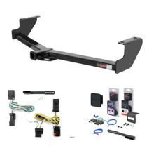 2004 - 2007 Dodge Caravan Excluding Stow 'n Go Curt 1-1/4" Class 2 Trailer Tow Hitch + 5-Flat Wiring Kit Tow Boat/Utility Trailer with Surge Brakes 12094