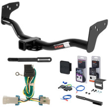 98 - 04 Chevrolet S10 Curt 2" Class 3 Trailer Tow Hitch + 5-Flat Wiring Kit Tow Boat/Utility Trailer with Surge Brakes 13132