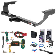 08 - 11 Subaru Impreza Hatchback, single exhaust Curt 1-1/4" Class 1 Trailer Tow Hitch + 5-Flat Wiring Kit Tow Boat/Utility Trailer with Surge Brakes 11315