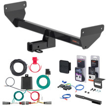 23 - 24 Mazda CX-50 Curt 2" Class 3 Trailer Tow Hitch + 5-Flat Wiring Kit Tow Boat/Utility Trailer with Surge Brakes 13510