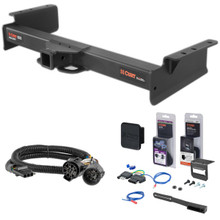 03 - 06 Cadillac Escalade ESV Curt 2" Class 5 Trailer Tow Hitch + 5-Flat Wiring Kit Tow Boat/Utility Trailer with Surge Brakes 15324-2