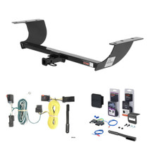 2011 - 2014 Dodge Challenger Curt 1-1/4" Class 2 Trailer Tow Hitch + 5-Flat Wiring Kit Tow Boat/Utility Trailer with Surge Brakes 12064
