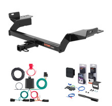 2013 - 2016 Ford Escape Excluding SE models Curt 1-1/4" Class 2 Trailer Tow Hitch + 5-Flat Wiring Kit Tow Boat/Utility Trailer with Surge Brakes 12111