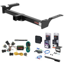 92 - 94 Ford Econoline van Curt 2" Class 4 Trailer Tow Hitch + 5-Flat Wiring Kit Tow Boat/Utility Trailer with Surge Brakes 14053