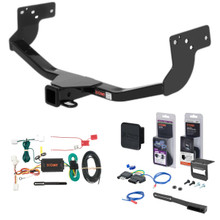 07 - 15 Mazda CX-9 Curt 2" Class 3 Trailer Tow Hitch + 5-Flat Wiring Kit Tow Boat/Utility Trailer with Surge Brakes 13575