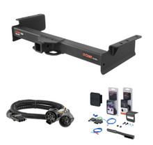 2003 - 2006 Cadillac Escalade EXT Curt 2" Class 5 Trailer Tow Hitch + 5-Flat Wiring Kit Tow Boat/Utility Trailer with Surge Brakes 15324