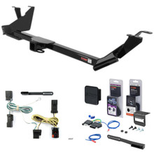 04 - 07 Dodge Caravan With Stow'n Go Curt 2" Class 3 Trailer Tow Hitch + 5-Flat Wiring Kit Tow Boat/Utility Trailer with Surge Brakes 13389