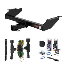1992 - 1996 Ford Bronco Curt 2" Class 3 Trailer Tow Hitch + 5-Flat Wiring Kit Tow Boat/Utility Trailer with Surge Brakes 13310