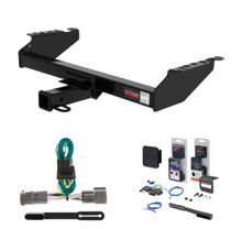 1987 - 1996 Ford F-350 Old body, excluding with 10" drop bumper Curt 2" Class 3 Trailer Tow Hitch + 5-Flat Wiring Kit Tow Boat/Utility Trailer with Surge Brakes 13310