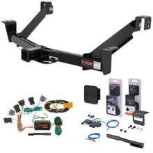 95 - 01 Ford Explorer Curt 2" Class 3 Trailer Tow Hitch + 5-Flat Wiring Kit Tow Boat/Utility Trailer with Surge Brakes 13106-1