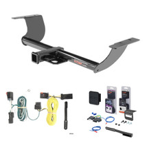2011 - 2014 Dodge Challenger Excluding Demon, Hellcat and SRT Curt 2" Class 3 Trailer Tow Hitch + 5-Flat Wiring Kit Tow Boat/Utility Trailer with Surge Brakes 13236