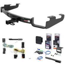 04 - 07 Chrysler Town & Country Excluding Stow 'n Go Curt 1-1/4" Class 2 Trailer Tow Hitch + 5-Flat Wiring Kit Tow Boat/Utility Trailer with Surge Brakes 12362