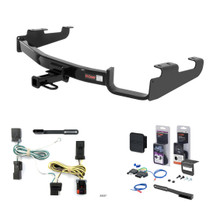 2004 - 2007 Chrysler Town & Country Excluding Stow 'n Go Curt 1-1/4" Class 2 Trailer Tow Hitch + 5-Flat Wiring Kit Tow Boat/Utility Trailer with Surge Brakes 12362