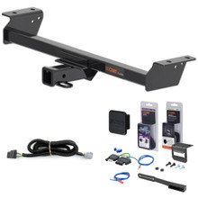 16 - 22 Lexus RX350 w/ Factory Tow Package & Excluding F Sport Curt 2" Class 3 Trailer Tow Hitch + 5-Flat Wiring Kit Tow Boat/Utility Trailer with Surge Brakes 13515