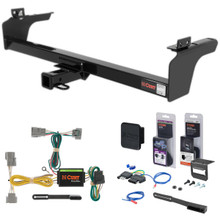 93 - 98 Toyota T100 4WD Curt 2" Class 3 Trailer Tow Hitch + 5-Flat Wiring Kit Tow Boat/Utility Trailer with Surge Brakes 13045