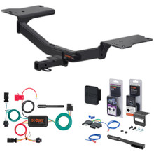 17 - 19 Chevrolet Cruze Hatchback, excluding diesel Curt 1-1/4" Class 1 Trailer Tow Hitch + 5-Flat Wiring Kit Tow Boat/Utility Trailer with Surge Brakes 11458