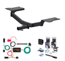 2017 - 2019 Chevrolet Cruze Hatchback, excluding diesel Curt 1-1/4" Class 1 Trailer Tow Hitch + 5-Flat Wiring Kit Tow Boat/Utility Trailer with Surge Brakes 11458