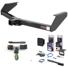 99 - 03 Dodge Van (full size) Excluding factory step bumper Curt 2" Class 3 Trailer Tow Hitch + 5-Flat Wiring Kit Tow Boat/Utility Trailer with Surge Brakes 13015