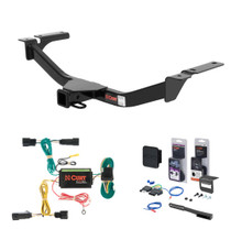 2011 - 2015 Lincoln MKX Fits beneath factory 1-1/4" receiver Curt 2" Class 3 Trailer Tow Hitch + 5-Flat Wiring Kit Tow Boat/Utility Trailer with Surge Brakes 13067