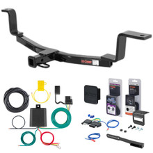 01 - 06 Hyundai Elantra Sedan Curt 1-1/4" Class 1 Trailer Tow Hitch + 5-Flat Wiring Kit Tow Boat/Utility Trailer with Surge Brakes 11220-1