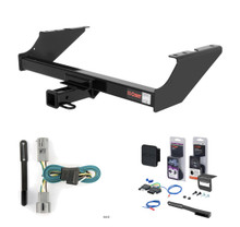 2005 - 2007 Ford F-350 Super Duty Excluding cab & chassis and 20" spare tire Curt 2" Class 3 Trailer Tow Hitch + 5-Flat Wiring Kit Tow Boat/Utility Trailer with Surge Brakes 13014
