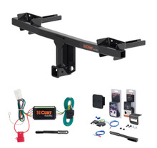 2019 - 2026 Subaru Forester Curt 2" Class 3 Trailer Tow Hitch + 5-Flat Wiring Kit Tow Boat/Utility Trailer with Surge Brakes 13459