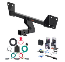2020 - 2026 Buick Encore GX Excluding hands free liftgate & Without LED taillights Curt 2" Class 3 Trailer Tow Hitch + 5-Flat Wiring Kit Tow Boat/Utility Trailer with Surge Brakes 13584