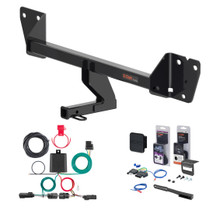 2020 - 2026 Buick Encore GX Excluding hands free liftgate & With LED taillights Curt 1-1/4" Class 1 Trailer Tow Hitch + 5-Flat Wiring Kit Tow Boat/Utility Trailer with Surge Brakes 11612-1