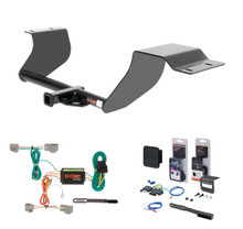 2014 - 2019 Ford Fiesta Hatchback Curt 1-1/4" Class 1 Trailer Tow Hitch + 5-Flat Wiring Kit Tow Boat/Utility Trailer with Surge Brakes 11067