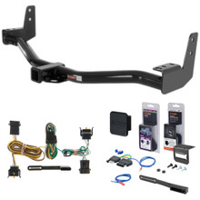 98 - 02 Lincoln Navigator Curt 2" Class 3 Trailer Tow Hitch + 5-Flat Wiring Kit Tow Boat/Utility Trailer with Surge Brakes 13125