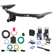 04 - 06 Chrysler Pacifica Excluding hybrid Curt 1-1/4" Class 2 Trailer Tow Hitch + 5-Flat Wiring Kit Tow Boat/Utility Trailer with Surge Brakes 12262-1
