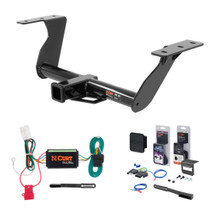 2014 - 2018 Subaru Forester Curt 2" Class 3 Trailer Tow Hitch + 5-Flat Wiring Kit Tow Boat/Utility Trailer with Surge Brakes 13144