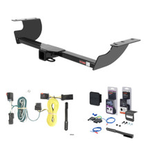 2006 - 2010 Dodge Charger Curt 2" Class 3 Trailer Tow Hitch + 5-Flat Wiring Kit Tow Boat/Utility Trailer with Surge Brakes 13465