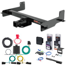 15 - 24 Ford Transit-150 Curt 2" Class 4 Trailer Tow Hitch + 5-Flat Wiring Kit Tow Boat/Utility Trailer with Surge Brakes 14012
