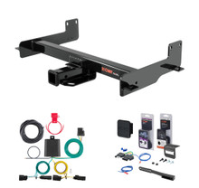 2015 - 2026 Ford Transit-150 Curt 2" Class 4 Trailer Tow Hitch + 5-Flat Wiring Kit Tow Boat/Utility Trailer with Surge Brakes 14012