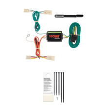 CURT Custom Wiring Harness, 4-Way Flat Output, Select Kia Rio Sedan Trailer Connector Kit