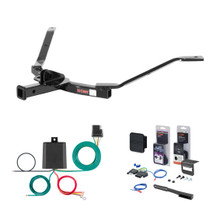 2003 - 2007 Honda Accord Frame mount Curt 1-1/4" Class 1 Trailer Tow Hitch + 5-Flat Wiring Kit Tow Boat/Utility Trailer with Surge Brakes 11327