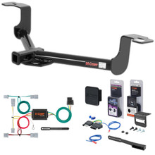 11 - 12 Honda Accord Coupe Curt 1-1/4" Class 1 Trailer Tow Hitch + 5-Flat Wiring Kit Tow Boat/Utility Trailer with Surge Brakes 11496