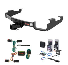 1996 - 2000 Plymouth Voyager Excluding Stow 'n Go Curt 2" Class 3 Trailer Tow Hitch + 5-Flat Wiring Kit Tow Boat/Utility Trailer with Surge Brakes 13362