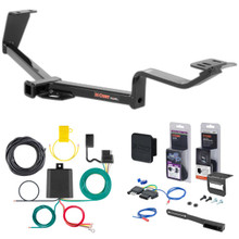 06 - 15 Honda Civic Sedan Curt 1-1/4" Class 1 Trailer Tow Hitch + 5-Flat Wiring Kit Tow Boat/Utility Trailer with Surge Brakes 11391