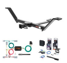 2009 - 2013 Honda Fit Curt 1-1/4" Class 1 Trailer Tow Hitch + 5-Flat Wiring Kit Tow Boat/Utility Trailer with Surge Brakes 11064