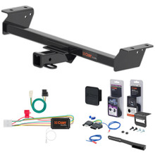 20 - 21 Lexus RX350 Curt 2" Class 3 Trailer Tow Hitch + 5-Flat Wiring Kit Tow Boat/Utility Trailer with Surge Brakes 13515