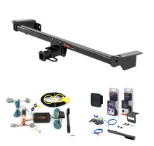 2013 Ford Fiesta Sedan Curt 1-1/4" Class 1 Trailer Tow Hitch + 5-Flat Wiring Kit Tow Boat/Utility Trailer with Surge Brakes 11369