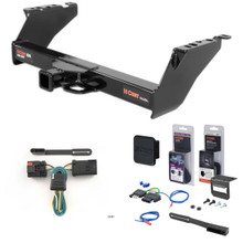 68 - 02 Dodge Ram 2500 Excluding roll pan bumper Curt 2" Class 5 Trailer Tow Hitch + 5-Flat Wiring Kit Tow Boat/Utility Trailer with Surge Brakes 15300