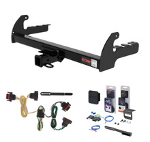 2004 Dodge Dakota Curt 2" Class 3 Trailer Tow Hitch + 5-Flat Wiring Kit Tow Boat/Utility Trailer with Surge Brakes 13280