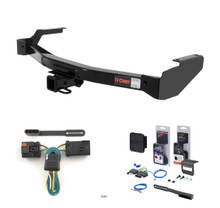 2001 - 2003 Dodge Van (full size) With factory step bumper Curt 2" Class 3 Trailer Tow Hitch + 5-Flat Wiring Kit Tow Boat/Utility Trailer with Surge Brakes 13590