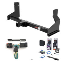 2007 - 2009 Dodge Sprinter 3500 170" WB with factory step bumper Curt 2" Class 3 Trailer Tow Hitch + 5-Flat Wiring Kit Tow Boat/Utility Trailer with Surge Brakes 13358